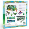 eeBoo: Dino 3D Glow-in-The-Dark - Includes 4 Constructible Dinosaurs & 4 Prehistoric Plants, Building & Construction Set, Play Scene, Ages 5+
