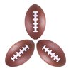 LMC Products 3 Pack of Mini Foam Footballs for Kids - Small, Tiny Football 4.75" in Length - Little Toy Football (Brown)