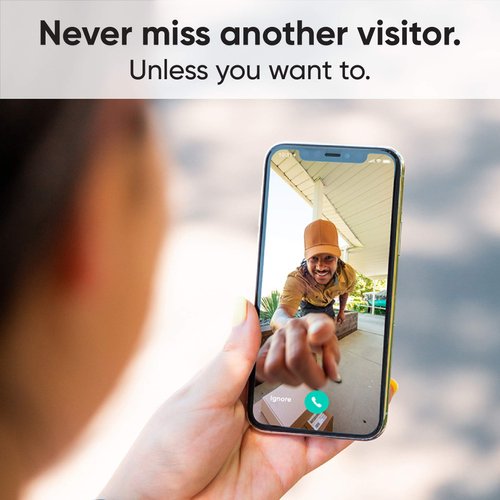 Wyze Video Doorbell, 1080p HD Video, 3:4 Aspect Ratio: 3:4 Head-to-Toe View, 2-Way Audio, Night Vision, Hardwired (Chime not Included)