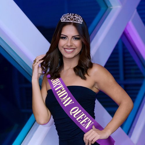 CIEHER Purple Birthday Sash & Queen Crown Kit, Purple Birthday Decorations, Purple Crown Tiara, Birthday Crowns for Women Girls, Purple Birthday Crown, Birthday Sash and Tiara, Purple Birthday Gifts