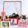 Maitys 100 Pcs Paper Picture Frames with Easel 4 x 6 Inch Cardboard Photo Frame Standing Kids Art Frame Photo Frame Cards Bulk for DIY Crafts Collage Display Classroom Wedding (Multicolor)