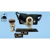 G.B.S Men's Professional Barber Wet Shaving Set- Interchangeable Shaving Razor + Bristle Brush + Bowl + Blades + Natural Shave Soap + Doppler Bag Christmas Gift Stocking Stuffers for Men