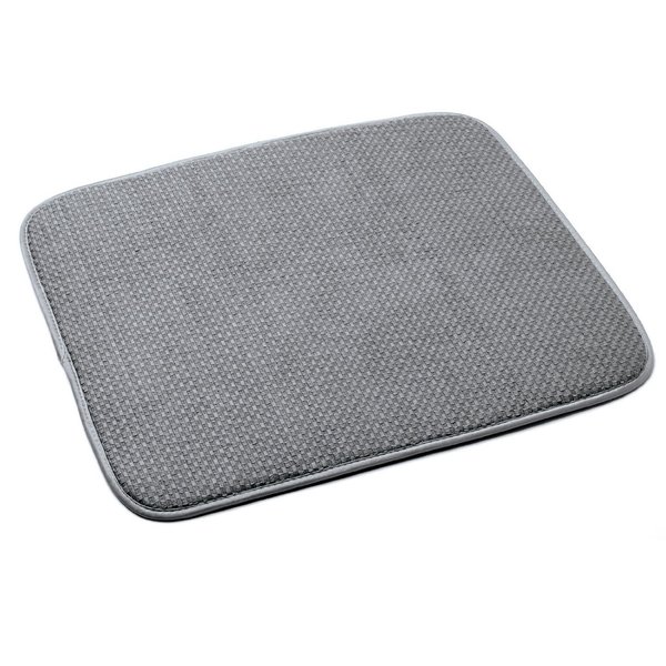 Norpro 18 by 16-Inch Microfiber Dish Drying Mat, Grey (359G), Pack of 1