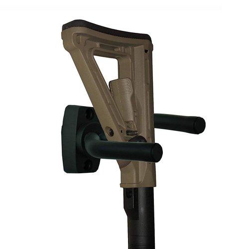 Gun Racks Wall and Mount Shotgun Hook Rifle Hanger Gun Storage Display for Guitar, Rifles, Shotguns, Airsoft, Compound Bow (Black 4 Pack)