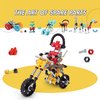 The Off Bits Motorbike Stem Building Toys, RiderBit Educational Build Your Own Robot Toy for Kids 8+ Year Old Boys and Girls, Stem Toys Engineering Kit, Vehicle Construction Toys Steam Gift