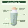 EcoTools Reusable Shine Control Oil Absorbing Facial Roller, Oil Absorbing Volcanic Ash Face Roller, For Oily Skin, Cruelty Free Facial Skincare Tool, Perfect For On The Go, 1 Count