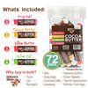 Nature's Bees, Cocoa Butter Lip Balms, Lip Moisturizer Treatment - Pack of 72, (Original Variety Assortments - Original, Olive Oil, Mango Butter, Shea Butter)