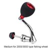 Fishing Reel Handle, Metal knobs Handle Grip Fishing Spinning Reel Rocker Arm Grip (Red-2000/3000) Fishing Reel Handle Reel Handle