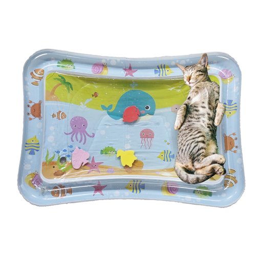 Sensory Water Play Mat for Cats, Cat Kicker Toys Self Play Mat, Cat Toys for Bored Indoor Cats, Interactive Toys for Cats to Play Alone, Cat Water Play Mat, Cat Interactive Toys, Water Mat for Cats.