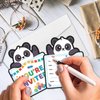 REWIDPARTY Panda Kids Birthday Invitations with Envelopes & Stickers（Set of 15） Panda Theme Shaped Fill-in Invitations Happy Birthday Invites Cards Colorful Birthday Party Supplies for Boys Girls