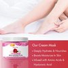 SPA REDI - Body and Foot Cream Mask, Sensual Rose, 16 Oz - Pedicure Massage for Tired Feet and Body, Hydrating, Fresh Skin - Infused with Hyaluronic Acid, Amino Acids, Panthenol, Comfrey Extract
