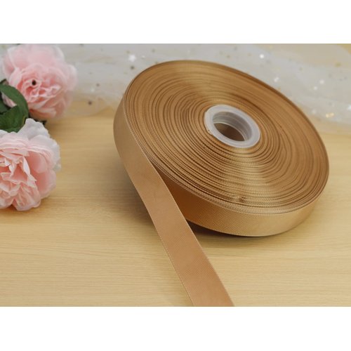 Jesep One Roll 100 Yards 1" Soild Grosgrain Ribbon Boutique Gift Wrapping Package Ribbon, DIY Crafts Bow Hair Headband Accessories Assorted Ribbon#835 (1" 25mm, Khaki)