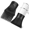 Ipetboom 2 Pcs Black Plastic Salon Hair Dryer Nozzle Replacement Hair Dryer Diffuser Nozzle Hair Dryer Nozzle Comb Attachment Concentrator Replacemen for Salon Home