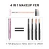MKNZOME 4 in 1 Makeup Pen, 8 Colors Eyebrow Contour Eyebrow Pencil Eyebrow Pen Makeup Pencil 4 in 1(Eye Liner, Brow Liner, Lip Liner, Highlighter) Travel Beauty Makeup Pen, 2 Count