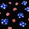ROFIBUT 4th of July Press on Toenails Short Square Fake Toe Nails Glossy Independence Day False Nails with Blue Star Design Patriotic Cute Red White Full Cover Stick on Toenails for Women Girls 24Pcs