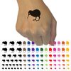 New Zealand Kiwi Bird Temporary Tattoo Water Resistant Fake Body Art Set Collection - Brown (One Sheet)