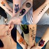 32 Sheets Cute Outer Space Temporary Tattoos For Kids Women, Watercolor Astronaut Planets Star Moon Fake Tattoo Sticker for Boys Girls Children