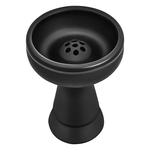Hookah Bowl - Silicone Phunnel Bowl Perfect Fit Charcoal Holder Black Shisha Bowl Right Replacement for Clay, Ceramic Bowls 3.5" Tall Gift Box (7 Hole)
