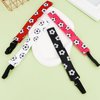 GAFATORY 4 Pieces Adjustable Soccer Headband for Girls Elastic Soccer Headbands for Women Soccer Accessories Non Slip Football Sport Hair Bands Sports Athletic Headbands for Girls Teens