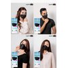 (10PCS) Black Disposable KF94- Face Mask, 4-Layer Filters Breathable Comfortable Nose, Good Day, Dust Mask, Black KF94 Masks Made in Korea.