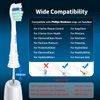 Replacement Toothbrush Heads for Philips Sonicare Replacement Heads, Electric Replacement Brush Head Compatible with Phillips Sonicare C2 C1 4100,12 Pack