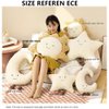 Sun Plush Pillow |Home Decor Soft Cushion |15inch Creative Sun and Star Moon Shape Plush Toys|for Children's Room Decoration or Birthday Gifts for Children and Girls (Moon)