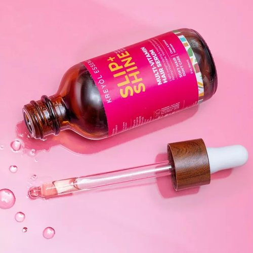 Kreyol Essence - 2 Oz Protect + Shine Hair Serum, Lightweight Moringa Oil Treatment, Multivitamin Hair Serum, Haitian Black Castor Oil, Grape Seed, Squalane and Argan Oil