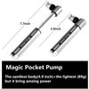 Mini Bike Pump - Fits Presta & Schrader- 160 PSI - Includes Mount Kit -Compact & Light - Bicycle Tire Pump for Road,Mountain and BMX Bikes -2.9 oz