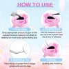 NXJ INFILILA Glue Rings, 300PCS Lash Glue Holder Rings for Eyelash Extension Supplies, Disposable Glue Rings for Eyelash Extensions, Heart Shaped Lash Glue Rings for Lash Supplies