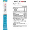 FOCUSAID GO Nootropics Energy Blend, Zero Sugar, Alpha-GPC, GABA, B-Complex, Yerba Mate, Green Tea, Keto Friendly, 100mg Caffeine, 30 Count (Pack of 1)