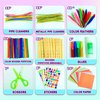 YITOHOP Arts and Crafts Supplies for Kids -1000+ pcs Art Craft kit in Carrying Travel Box for Toddlers Ages 4+ DIY Crafting School Kindergarten Project Activity- Ideal Xmas Gifts