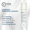 Visha Skincare Advanced 4 in 1 Multitasking Purifying Facial Cleanser, Face Wash to Reduce Facial Redness, Minimize Pores and Exfoliates Face, Helps Restoring Skin's Natural Glow 6.8fl oz
