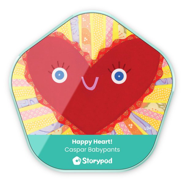 Storypod | Caspar Babypants - Happy Heart | Token for The Storypod Audio Learning System | SEL Audio Learning & Interactive Fun