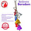 Bonka Bird Toys 1107 Christmas Jingle Bells (6" x 2") Christmas Bird Cage Toy, Parrotlet, Lories, Lovebirds, and Similar