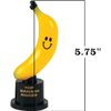 GTR SOURCE Cute Fun Top Banana Award Trophy - Smiling Yellow Banana – Recognize Efforts or Thank Someone Gag Gift - Size: 5 3/4" - 5.75 inches - (1-Pack).