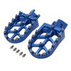 AnXin Motorcycle Foot Pegs Footpeg Pedals FootRest for PW50 1981-2023 PW80 1983-2006 Pit Dirt Bike Blue