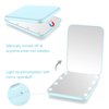 wobsion Mini Pocket Mirror, Led Compact Mirror,1x/3x Magnifying Mirror with Light,2-Sided Handheld Fold Mirror,Small Travel Makeup Mirror,Lighted Compact Mirror for Purse,Gift(Blue)