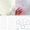 NOOEPC Adhesive Face Gems and Pearls for Makeup, 3D Heart Star Moon Shape Face Jewels, Festival Jewels for Halloween Makeup, Hair Gems, Craft Supplies Scrapbook Supplies