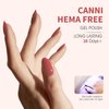 CANNI Light Red Gel Nail Polish, 1Pcs Pink Gel Polish Baby Pink Color Nail Polish Gel High Gloss Soak Off U V Gel Nail French Nail Manicure Salon DIY