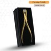 My Hair Tools Professional Tape in Hair Extensions Plier Stainless Steel Extensions Tape Sealing Pliers Tool with Box Gold Color Hair Extension Styling Tools Non-Slip Grip