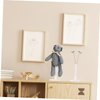 Toddmomy White Doll Stands 2Pcs Doll Display Stand Doll Bracket Doll Support Stand Bear Stand Desktop Doll Holder for Kids Dollhouse Accessories (25cm)