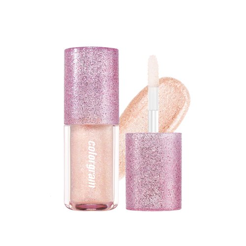 COLORGRAM Milk Bling Shadow 07 Fairylike (23) | Pigmented Glistening Liquid Glitter Eyeshadow, Long-lasting Shimmer to Matte, Infused with different sized Glittery Pearls