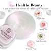 AZUREBEAUTY Vegan Shine White Nail Polish, Glitter Pearl White Quick Dry Complete Natural Super Lustrous Nail Enamel Polish,Professional for Nail Art DIY Manicure and Pedicure at Home
