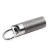 Keychain Pill Holder, Minisize Titanium Pill Container with Necklace & Key-Ring, Waterproof & Lightweight Pill Fob for Emergency Pills, Pocket Purse Pill Case for Outdoor Travel Camping
