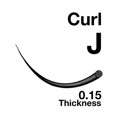 EMILYSTORES Lash Extensions 0.15mm Thickness J Curl 12mm Length Individual Volume Natural Eyelashes For Eyelash Extensions(0.15,J,12mm)