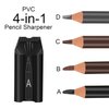 Brow Pencil Mapping Kit 12pcs Microblading Eyebrows Pencil 1pc Permanent Makeup Eyebrow Pencil Duckbill Sharpener 2pcs Razors 10pcs Eyebrow Mapping Stickers (Grey Pencil)
