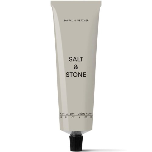 Salt & Stone Body Lotion for Women & Men| Scented Daily Body Lotion | Hydrates, Nourishes & Softens Skin | Restores Dry Skin | Fast-Absorbing | Cruelty-Free & Vegan (100 ml) (Santal & Vetiver)