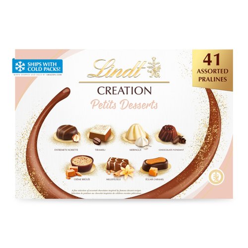 Lindt Creation Desserts, Assorted Chocolate Candy Gift Box, 41 Pieces