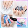 SUPWEE White Blooming Ink Nail Polish Marble Watercolor Ink Nail Painting Gel Nail Blossom Flower Nail Art Design Soak Off UV Gel Manicure DIY Nail Design At Home 10ML(0.33FL OZ)