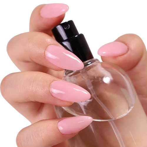 FANNEST Rubber Base Gel Polish,Brush on Builder Gel for Nails Extension,Elastic Rubber Base Coat,LED/UV Soak Off Sheer Nude Pink Gel Polish, Natural Gel Polish.